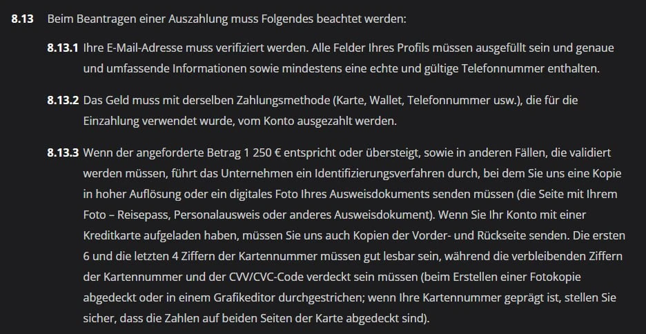 LEX Casino Auszahlungsbereich im aktuellen Kassierer