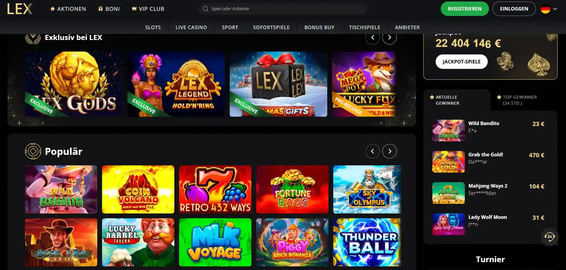 Aktuelle deutschsprachige LEX Casino Website als Kontext für Nutzererfahrungen